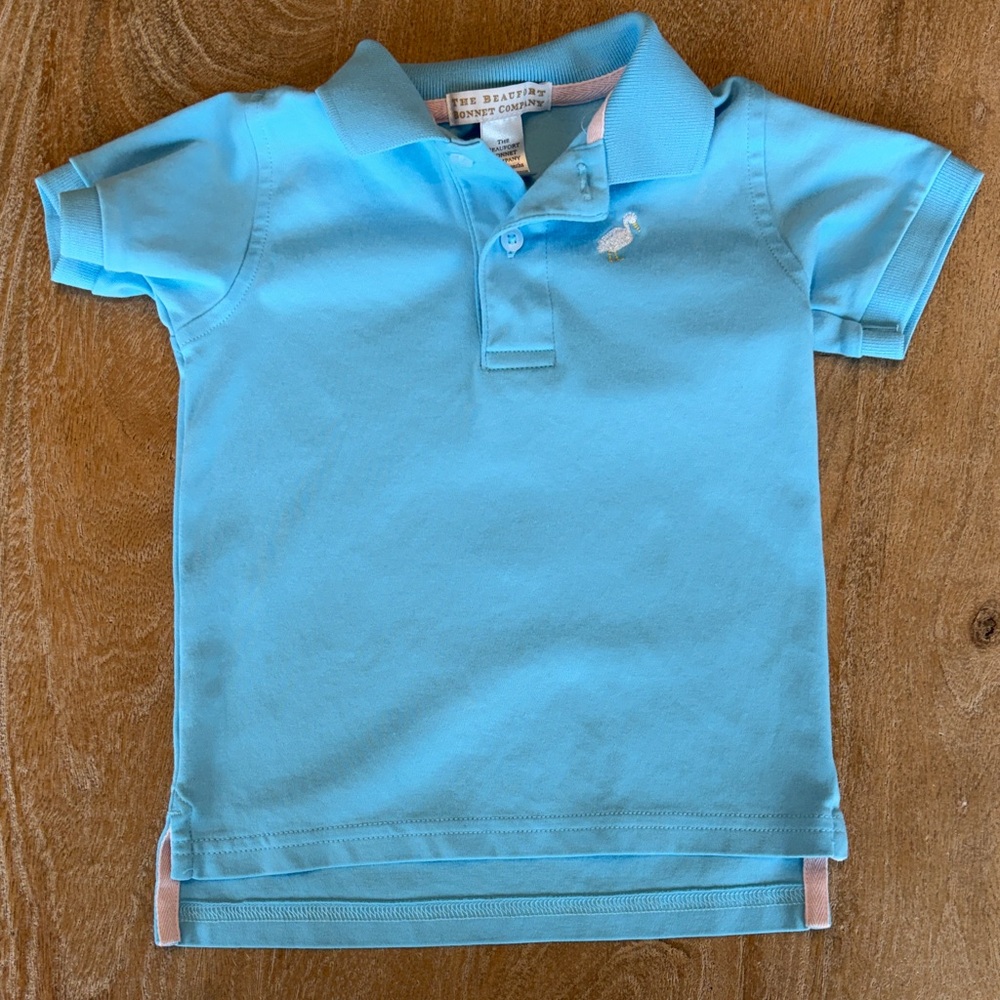 The Beaufort Bonnet Company Light Blue Kids Polo